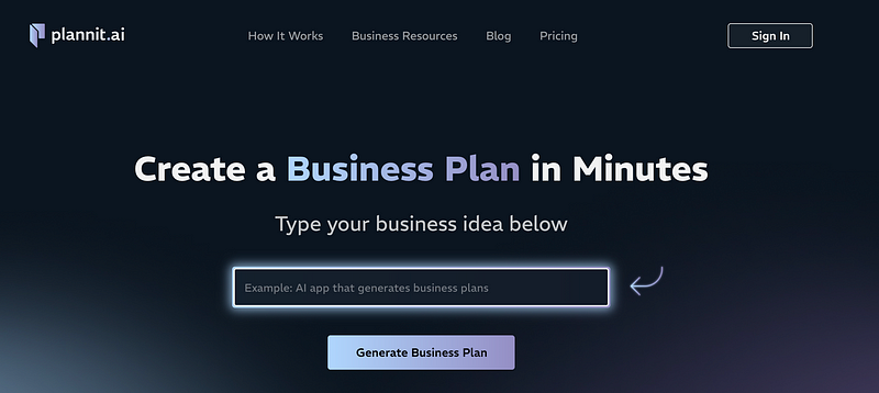 Business planning tools for self-employed individuals