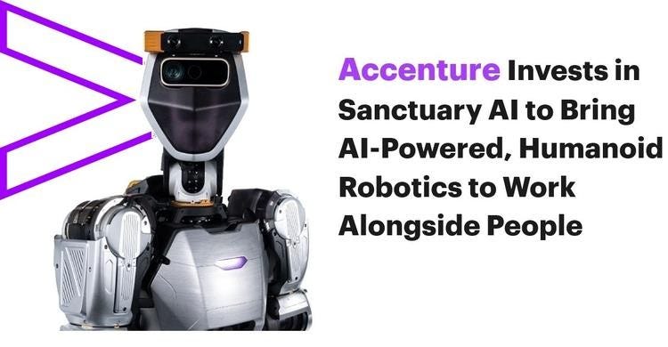 Accenture's commitment to AI-driven humanoid robotics