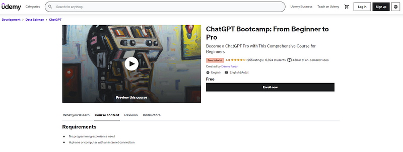 ChatGPT Bootcamp Overview