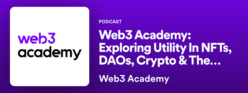 Web3 Academy podcast hosted by Kyle Reidhead and Jay Hamilton