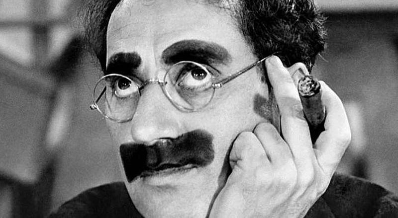 Groucho Marx reflecting on stock market losses