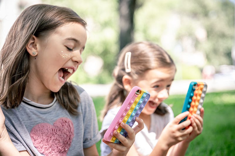 Children exploring technology in a digital age