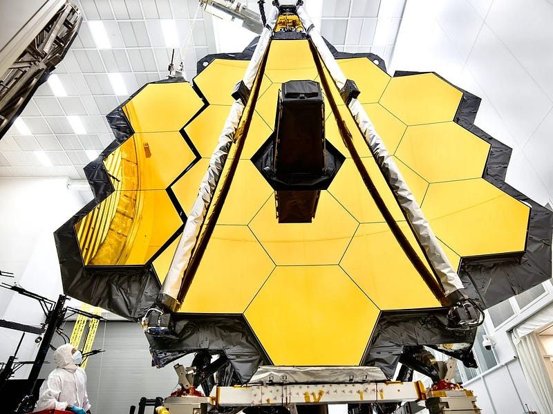 James Webb Space Telescope during assembly