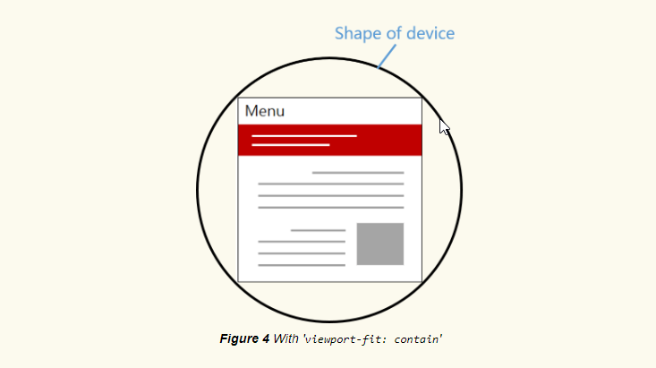 Example of content handling on round displays