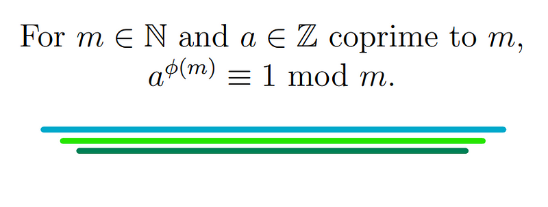 Euler's Theorem statement