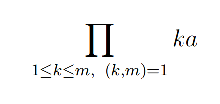 Product of coprime integers