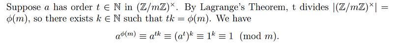 Lagrange's Theorem illustration