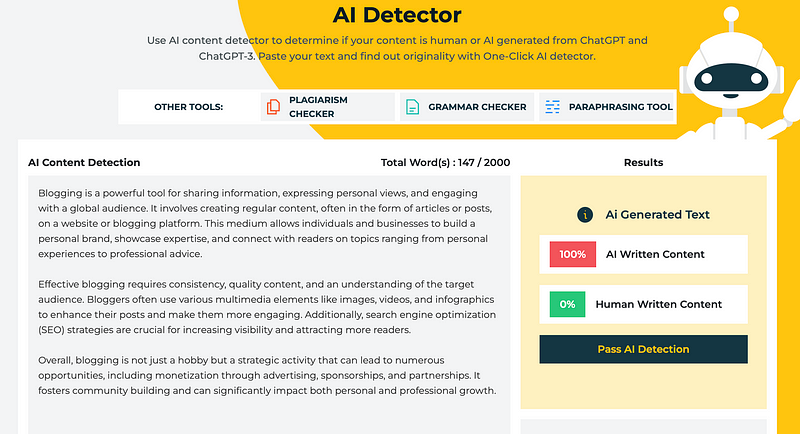 AI Content Detector Test