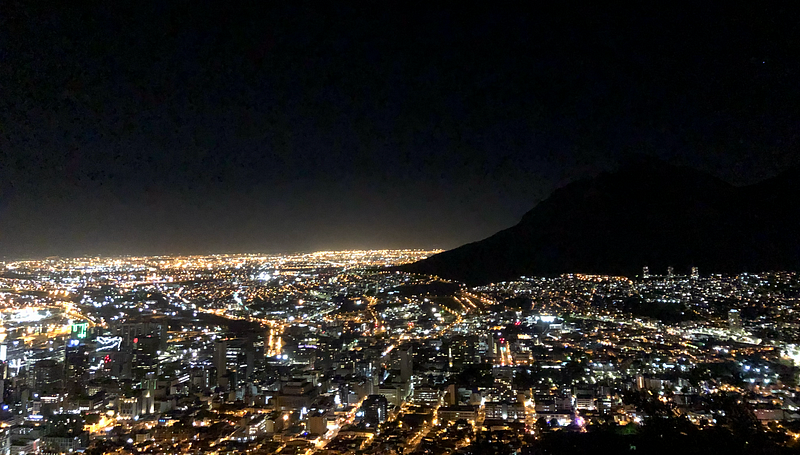 Cape Town at night