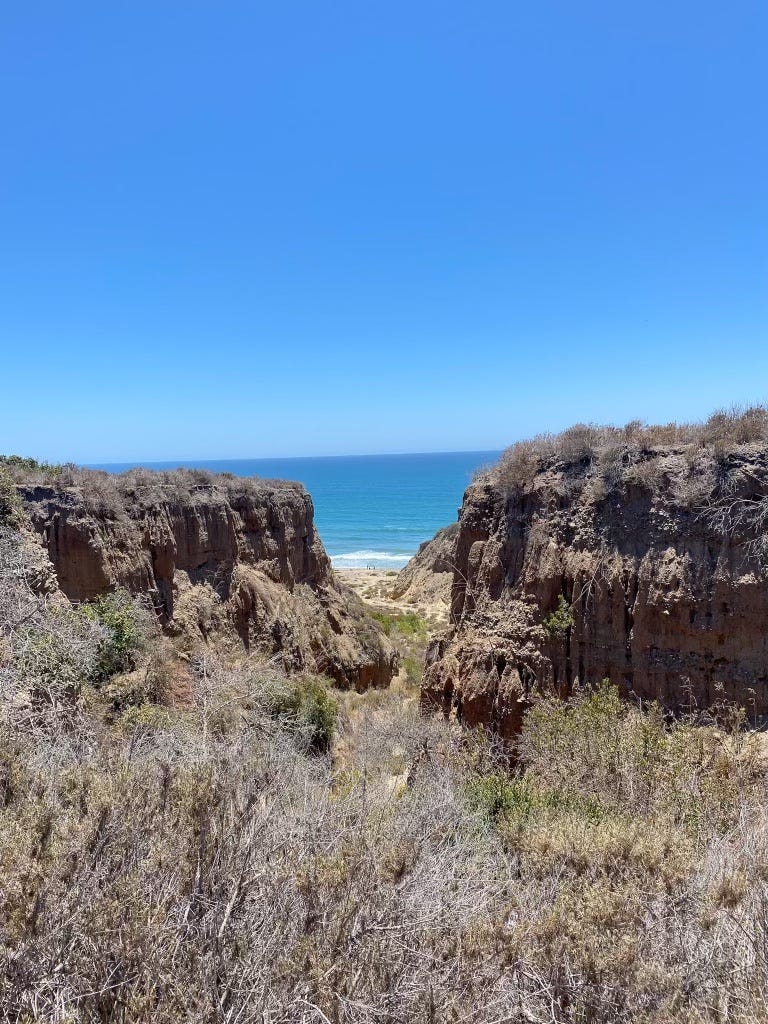 Scenic view of Southern California's coastline