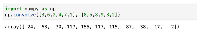 Reciprocal polynomial multiplication.