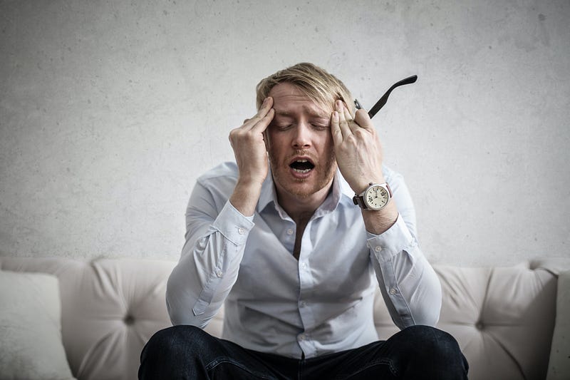 Man in deep thought about cyber threats