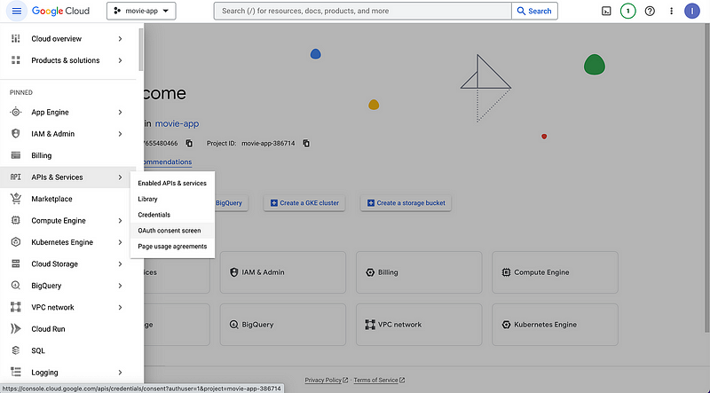 Scopes selection for OAuth consent