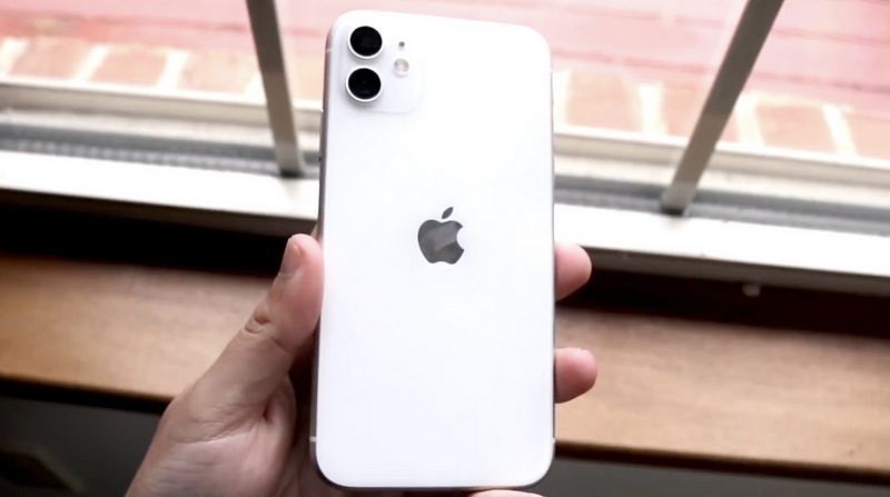 iPhone 11 showcasing its sleek design