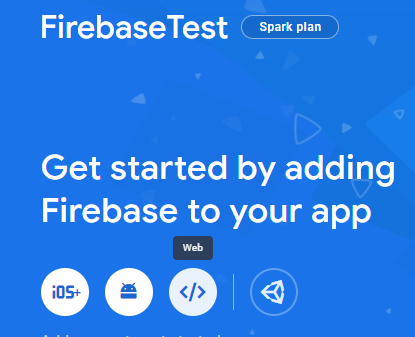 Adding a web app to Firebase project