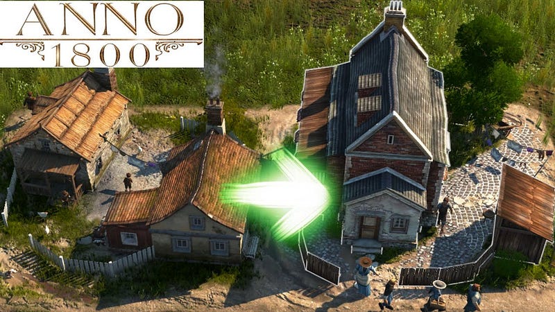 Upgrading Citizens in Anno 1800