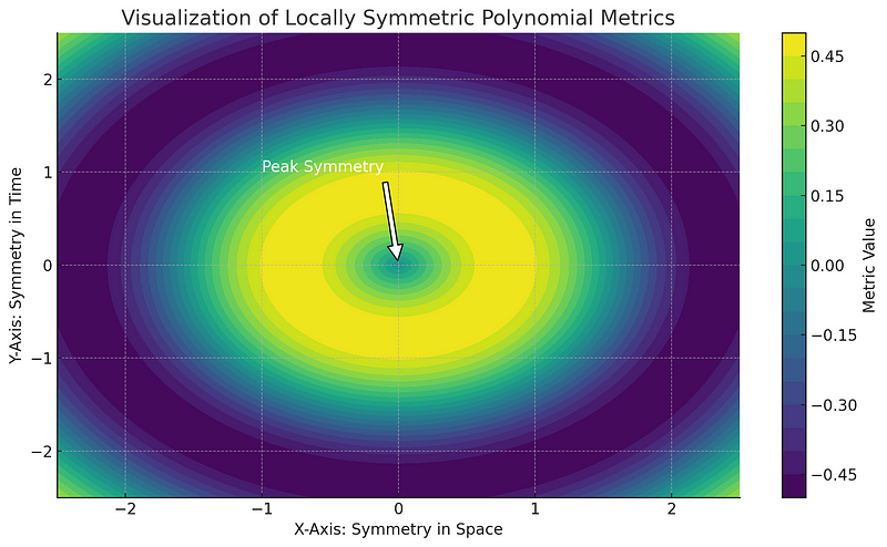 Graph illustrating symmetry in polynomial metrics