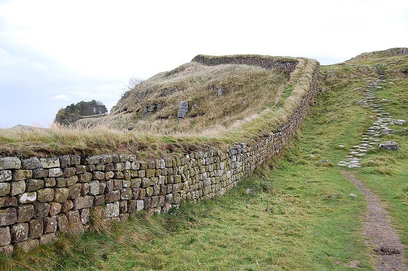 Roman fortification along Hadrian's Wall