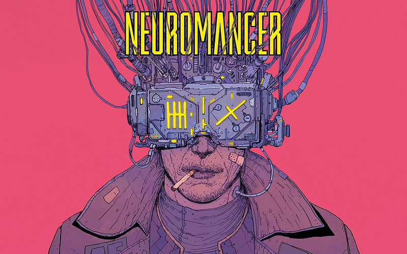 Cover art from the novel “Neuromancer”