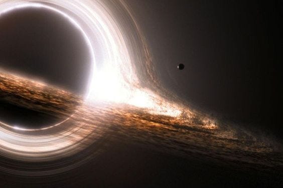 Depiction of Gargantua from *Interstellar*