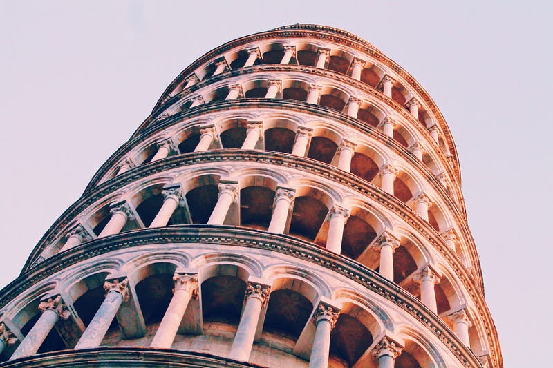 Leaning Tower of Pisa showcasing its architectural design