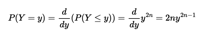 Derivation of the probability density function.