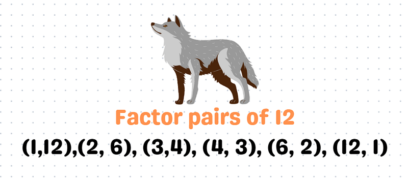 Understanding factor pairs