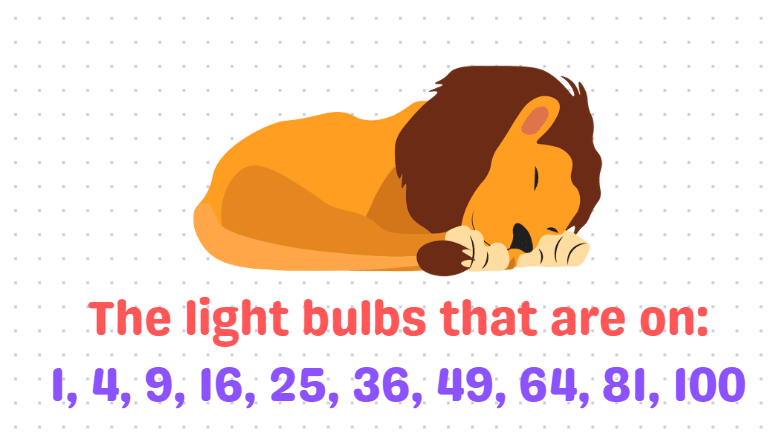 Conclusion of the light bulb puzzle