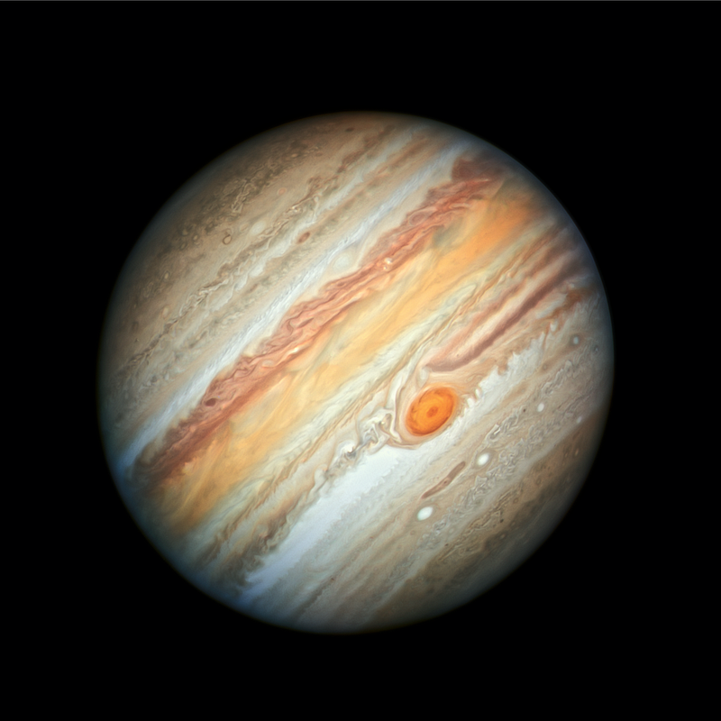 Hubble Telescope image of Jupiter's Great Red Spot