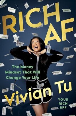 Book cover for "Rich AF" by Vivian Tu