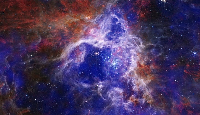 “Composite image of the Tarantula Nebula...”