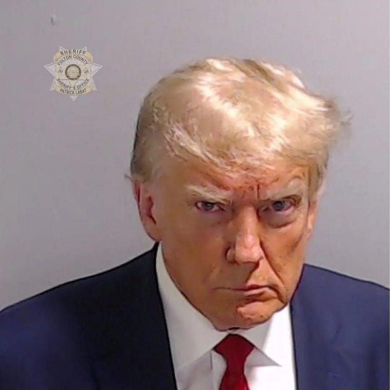 Donald Trump, 2023, Fulton County Sheriff’s Department