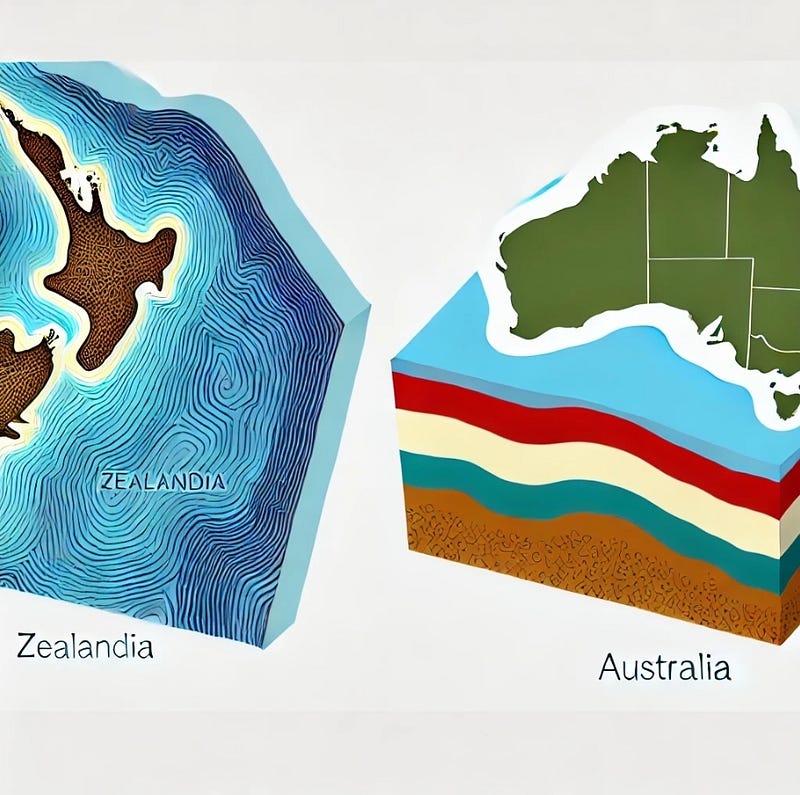 Geological structure of Zealandia