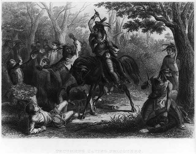 Tecumseh Saving Captives